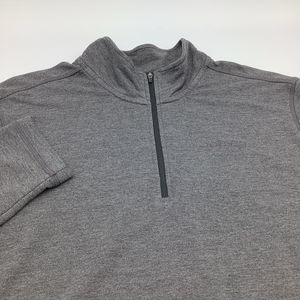 Orvis Mens Long Sleeve 1/4 Zip Pullover Gray‎ Size Large